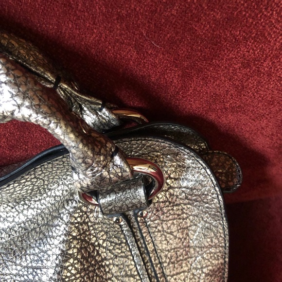 EUC. Celine Macadam Bittersweet bag in metallic silver. - Picture 9 of 16